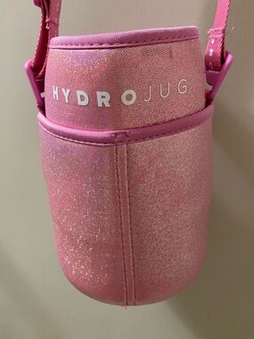 Hydrojug Glitter Pink Crossbody Bottle Holder